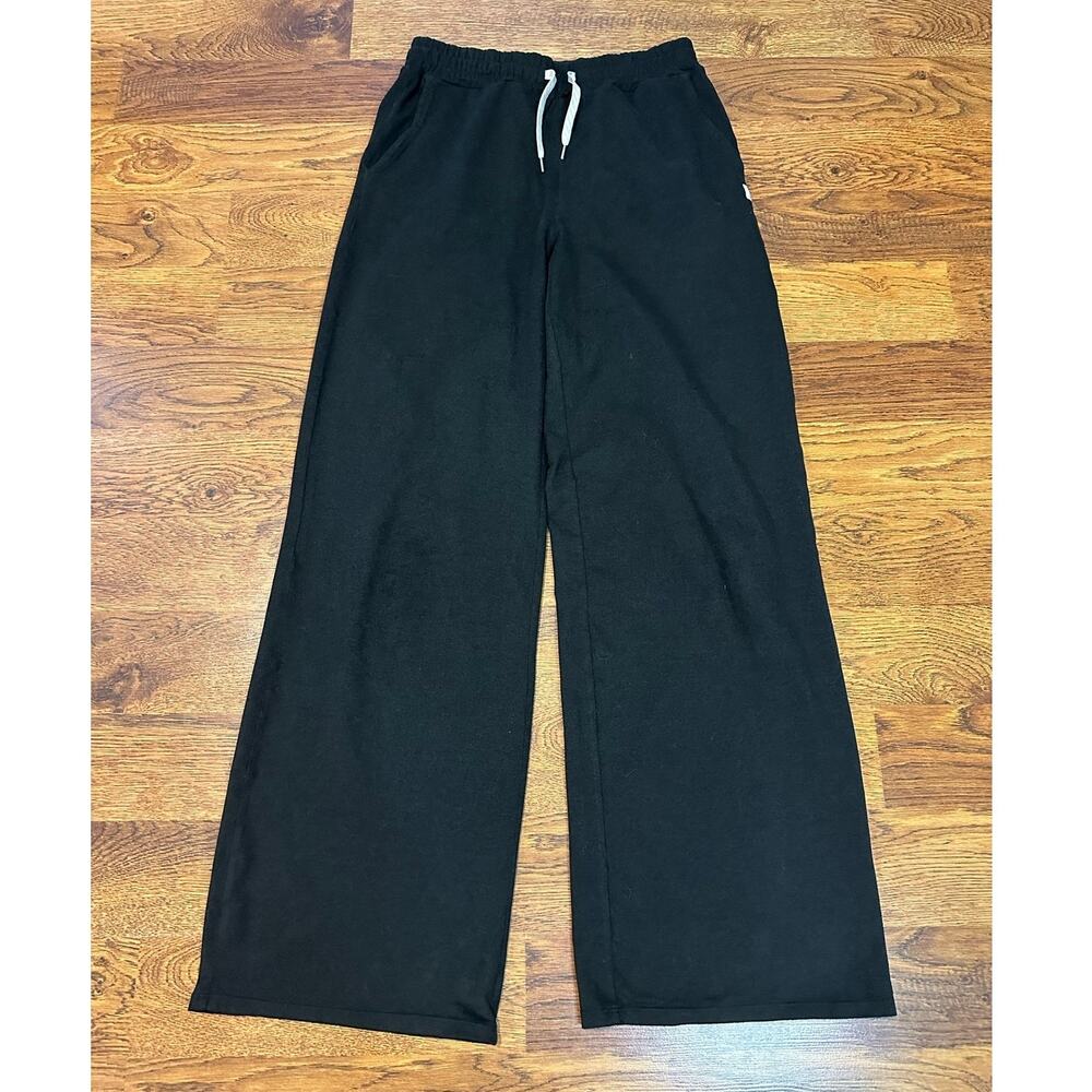 Vuori Halo Essentials Wide Leg Lounge Pants Women's XS Black Effortless Comfort